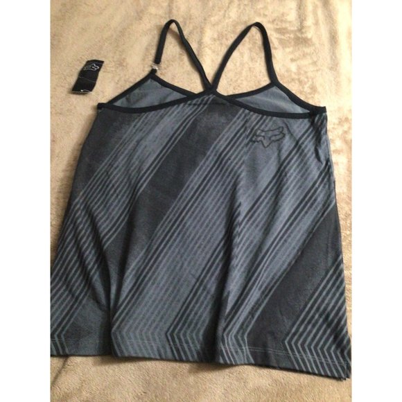 Fox Racing Resonate Tank Top Balck Gray S stripped - Picture 7 of 10